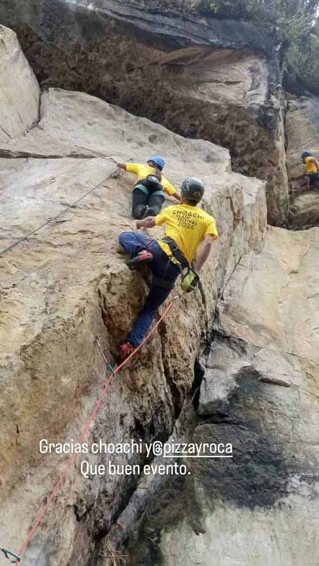 Escalador en el muro